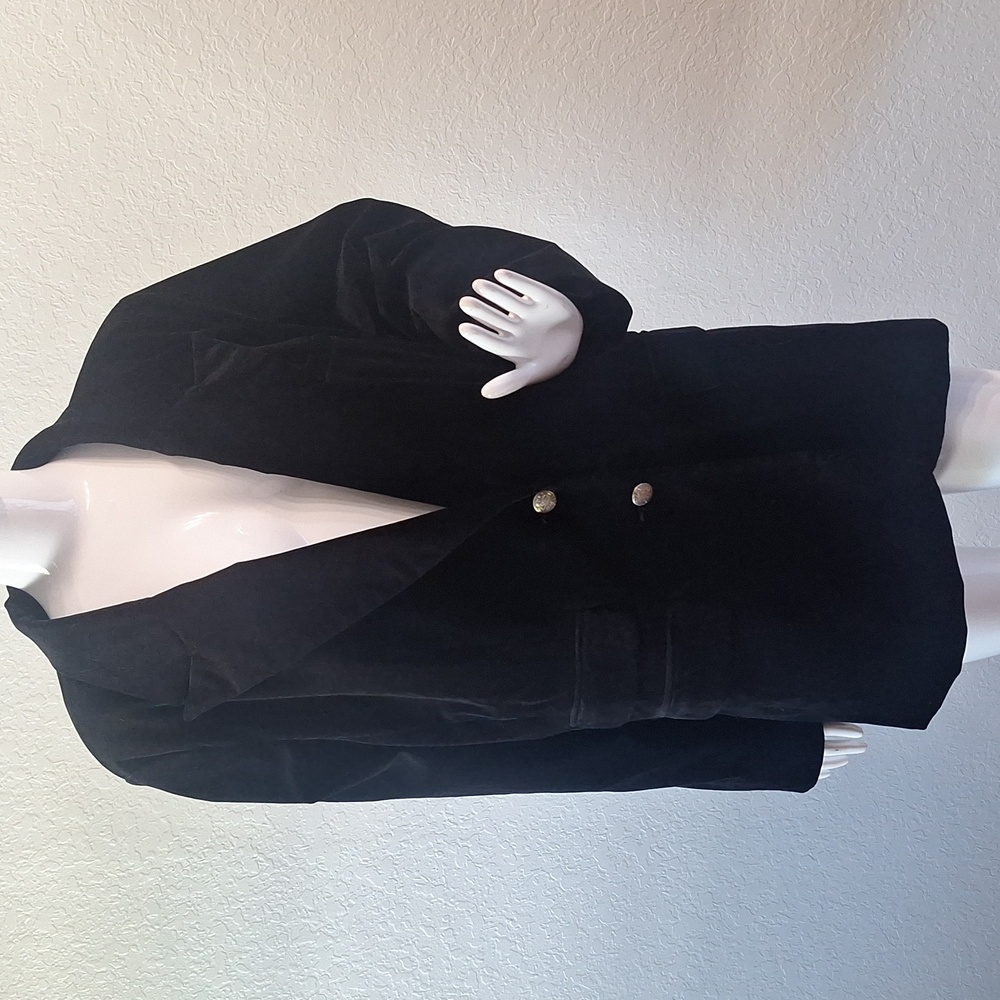 DG2  Diane Gilman Black Velvet Blazer